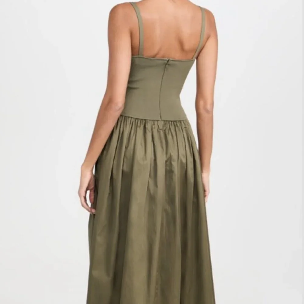 La Ligne Knit Combo Dress with Poplin Skirt - Picture 4 of 8